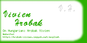 vivien hrobak business card